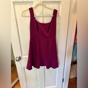 Elegant Magenta Sleeveless Dress